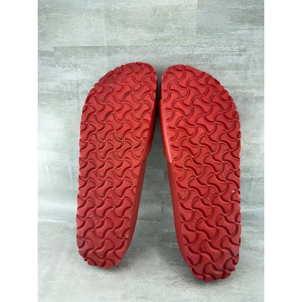 Birkenstock Madrid EVA Red Slide Sandals Waterproof White Buckle Men 8 Womens 10